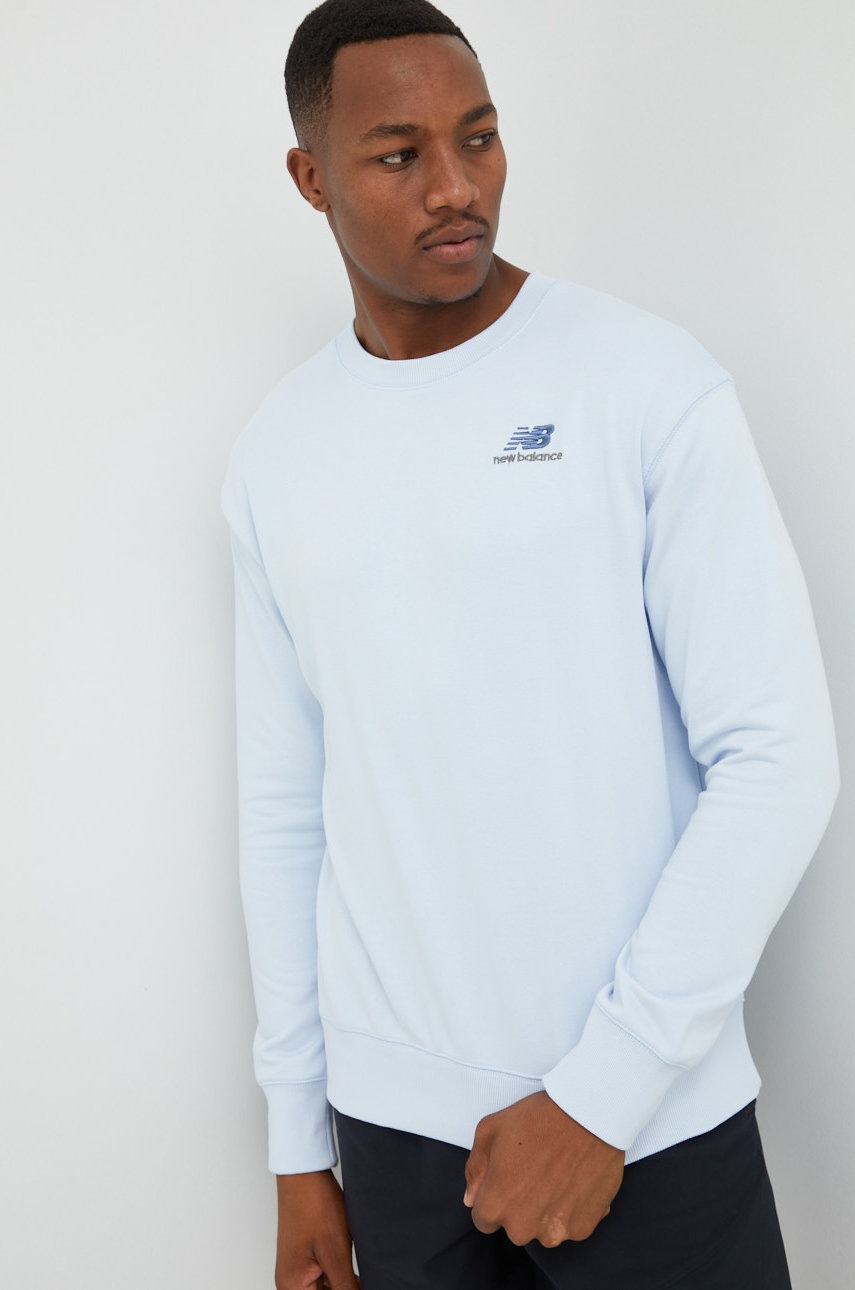 

Суичър New Balance с апликация, Син
