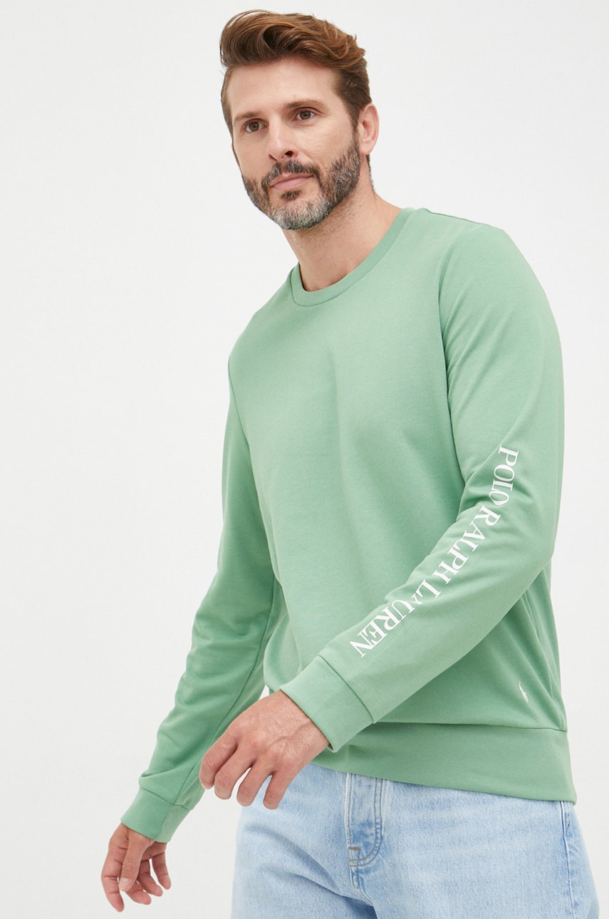 

Суичър Polo Ralph Lauren в зелено с принт, Зелен