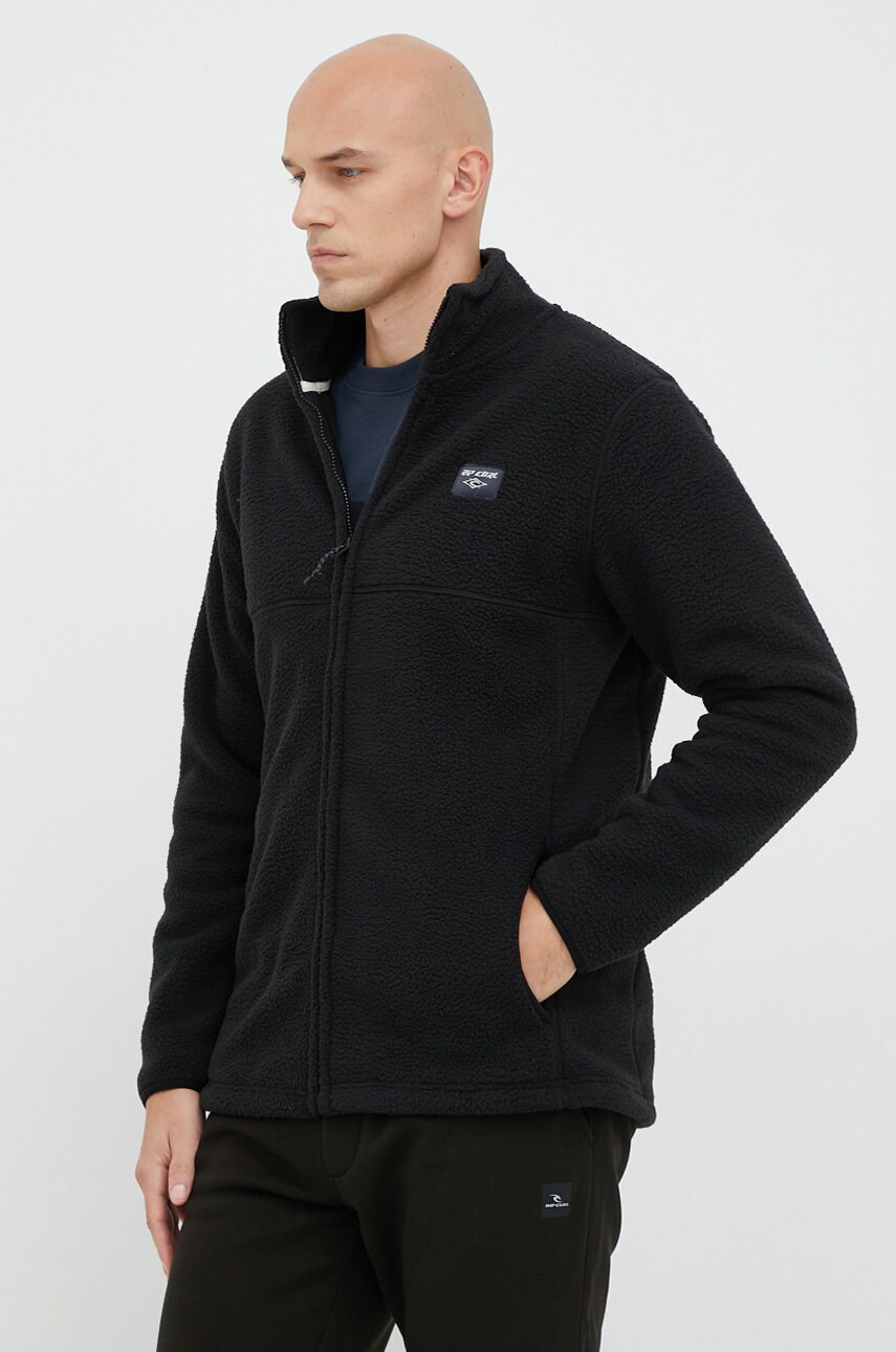 Rip curl hanorac rincon barbati, culoarea negru, neted