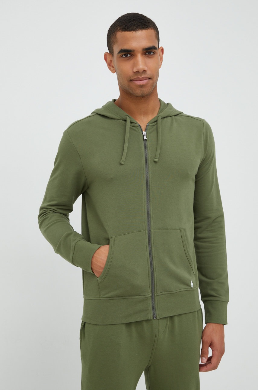 

Кофта Polo Ralph Lauren чоловіча колір зелений однотонна