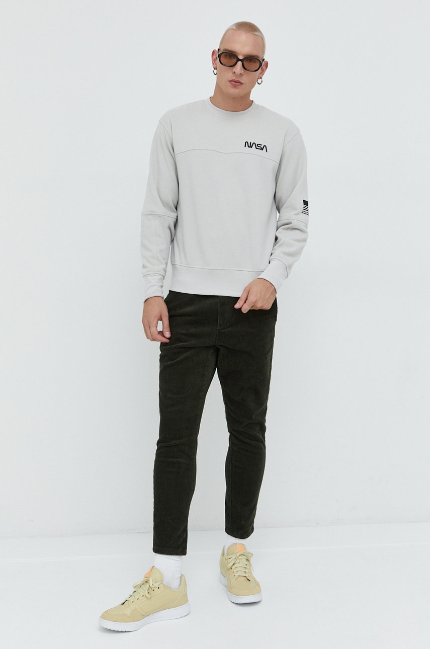 

Кофта Jack & Jones Jconasa чоловіча колір сірий з аплікацією
