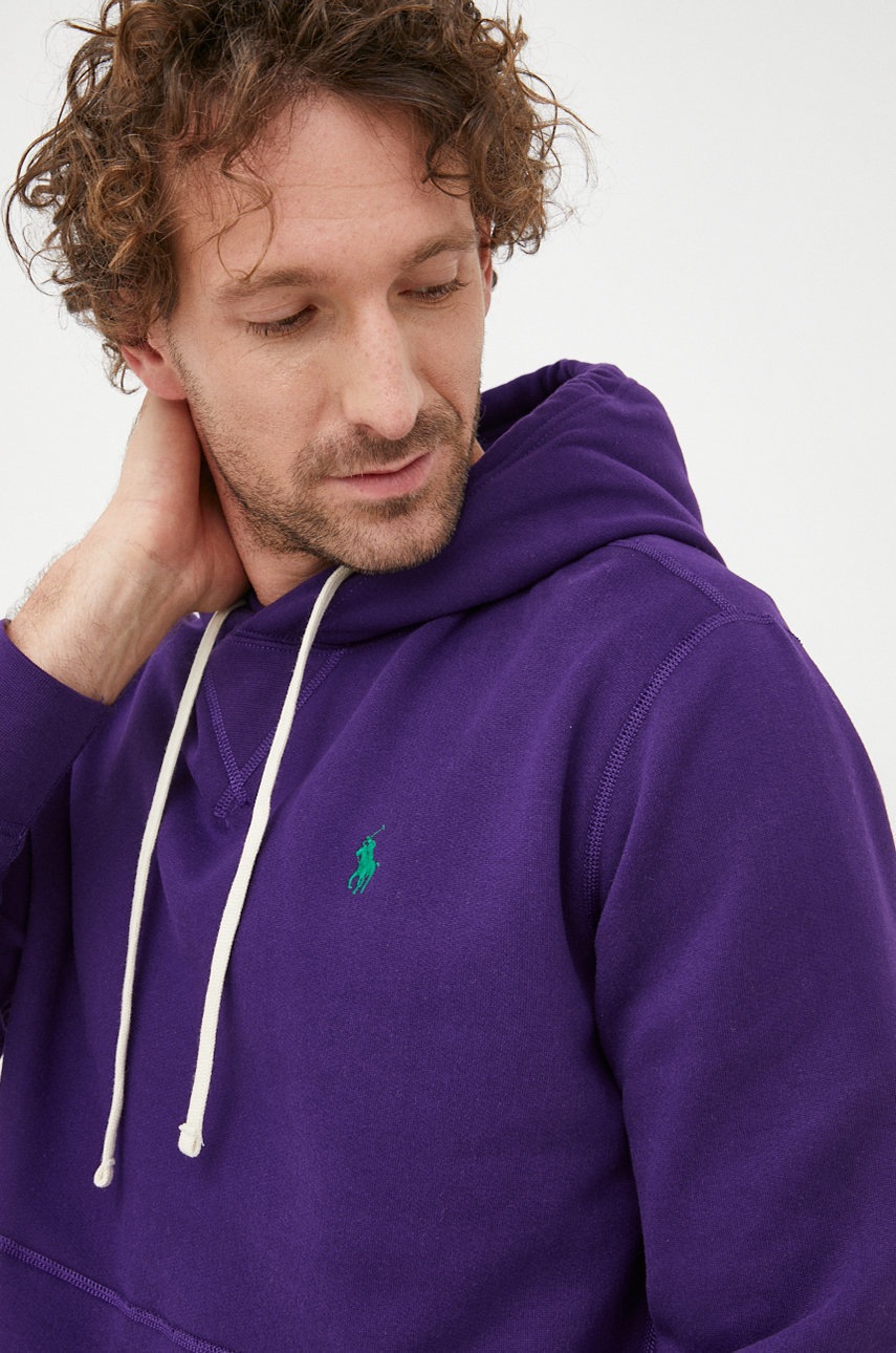 

Кофта Polo Ralph Lauren чоловіча колір фіолетовий однотонна