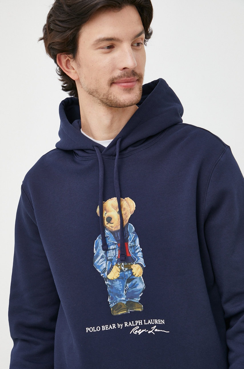 

Кофта Polo Ralph Lauren мужская цвет синий с принтом