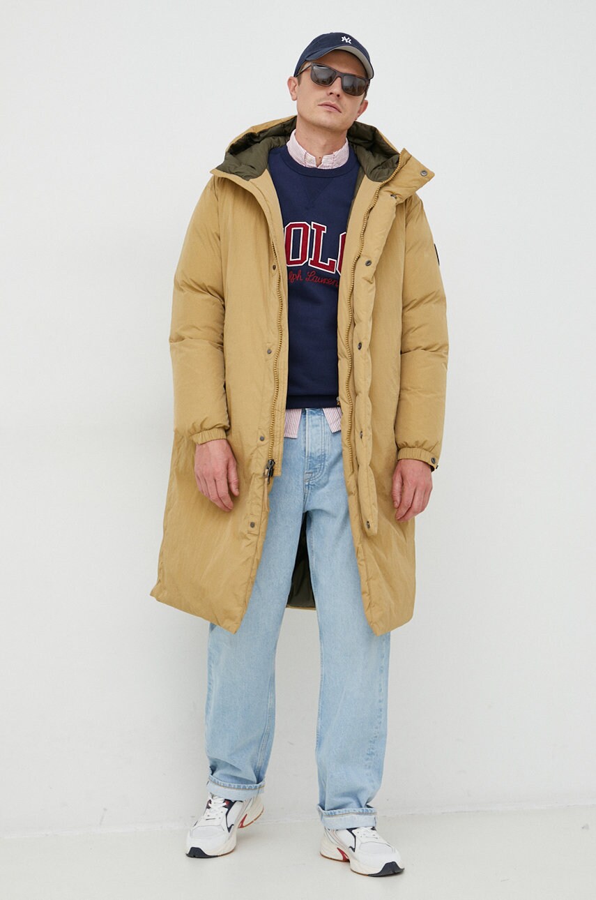 

Кофта Polo Ralph Lauren чоловіча колір синій з аплікацією