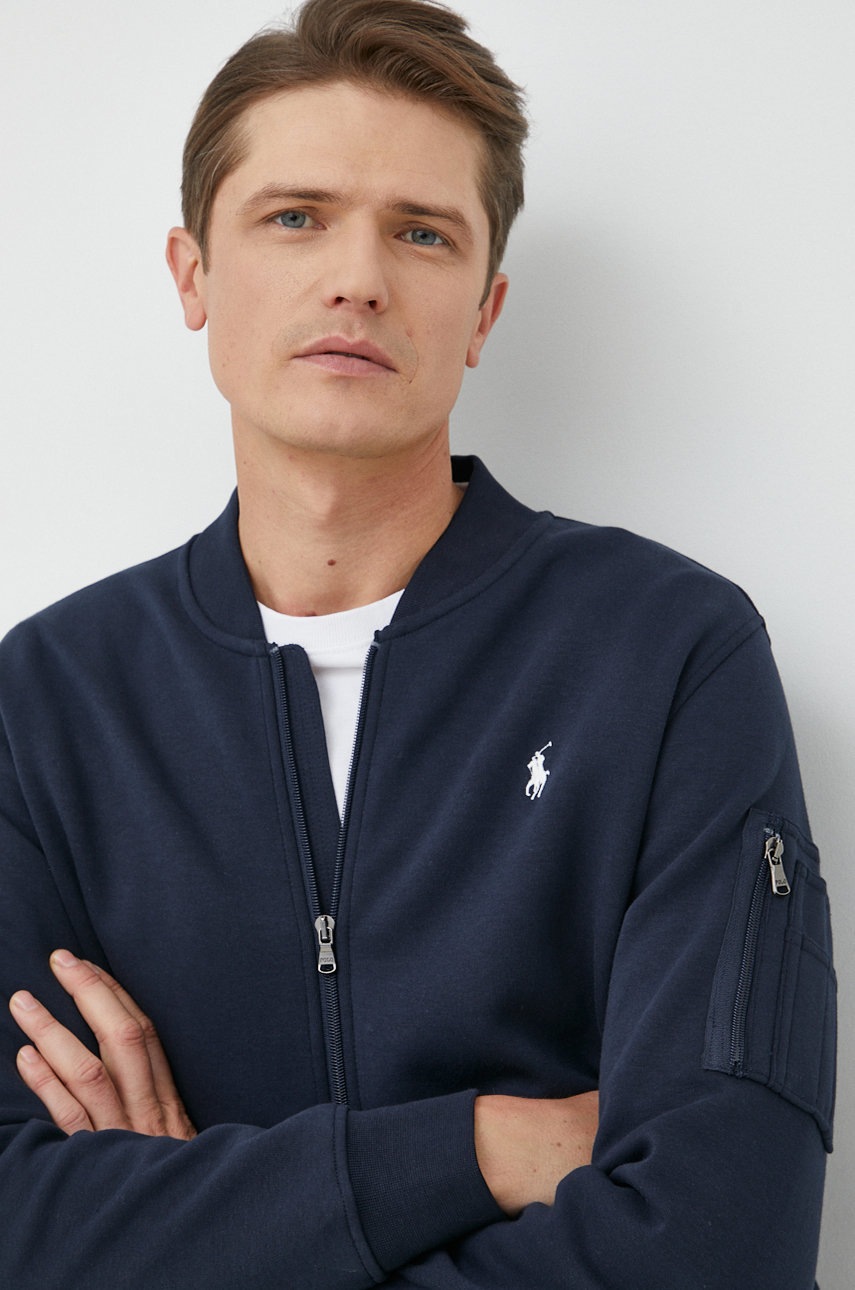 

Суичър Polo Ralph Lauren в тъмносиньо с изчистен дизайн, Тъмносин
