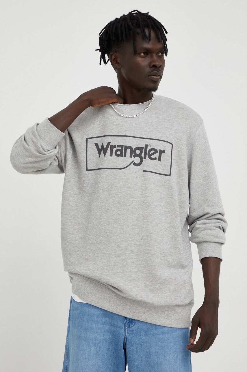 

Суичър Wrangler в сиво меланж на, Сив