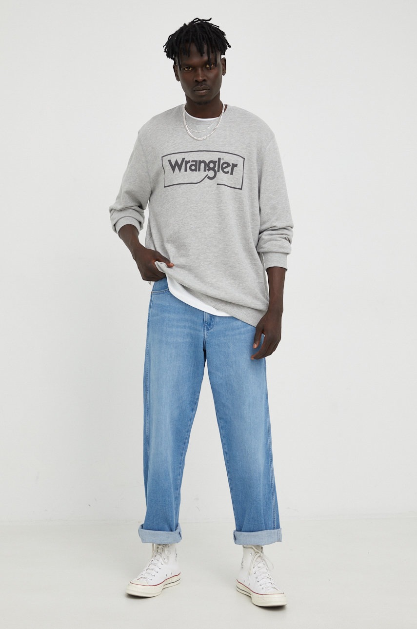 

Кофта Wrangler мужская цвет серый меланж