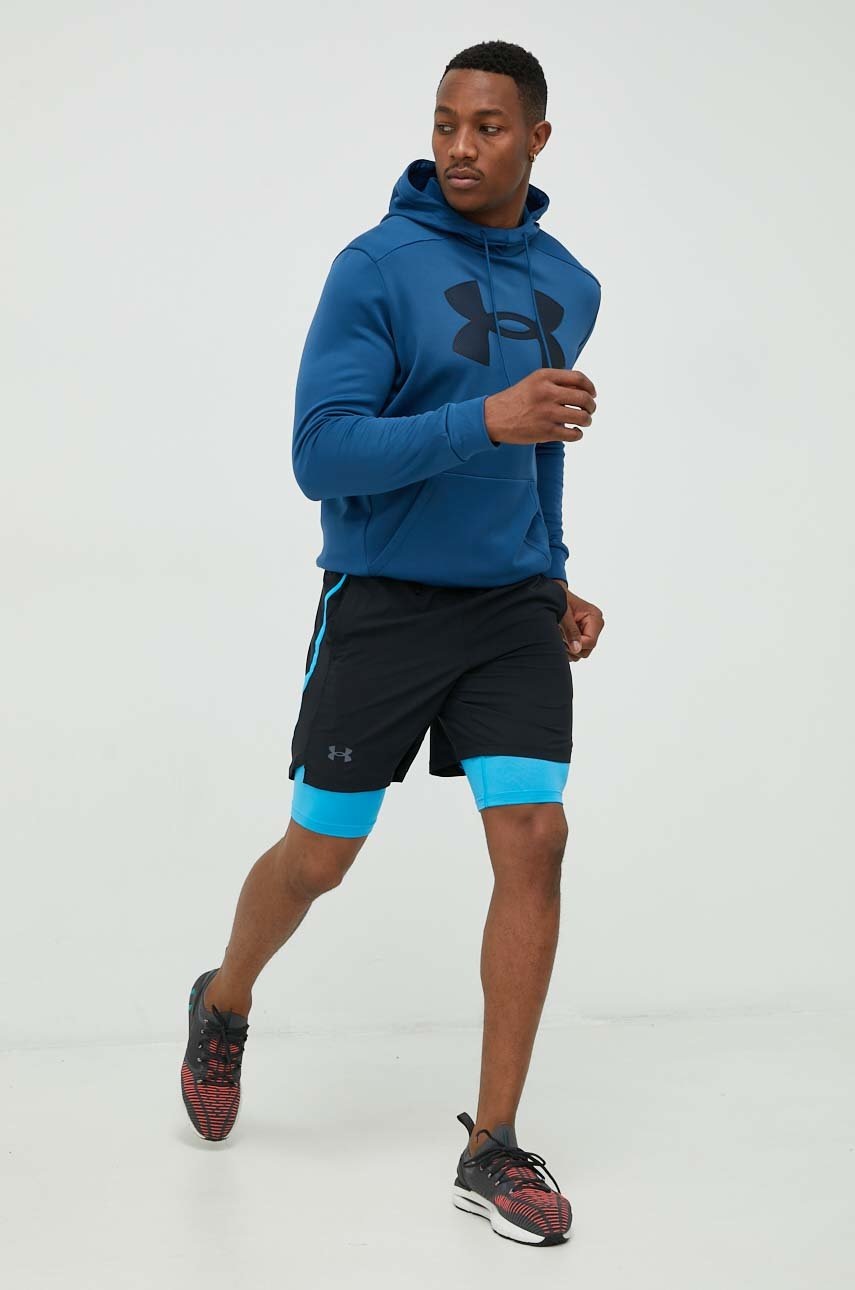 

Кофта Under Armour Big Logo чоловіча колір синій з принтом