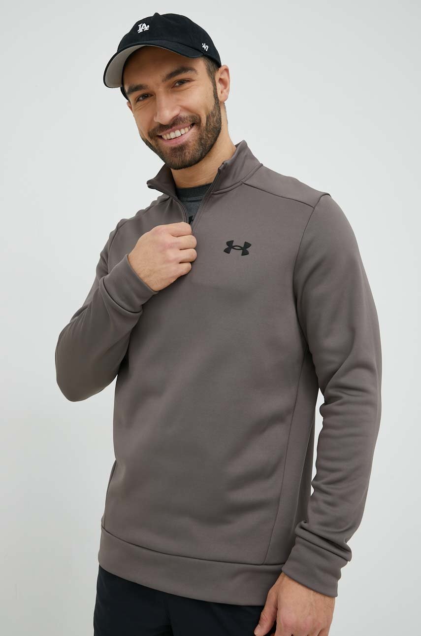 

Кофта Under Armour мужская цвет коричневый однотонная