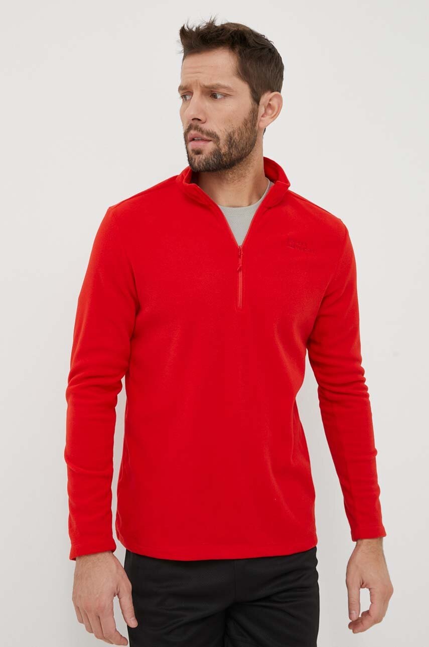 Αθλητική μπλούζα Jack Wolfskin Taunus χρώμα: κόκκινο φωτογραφία