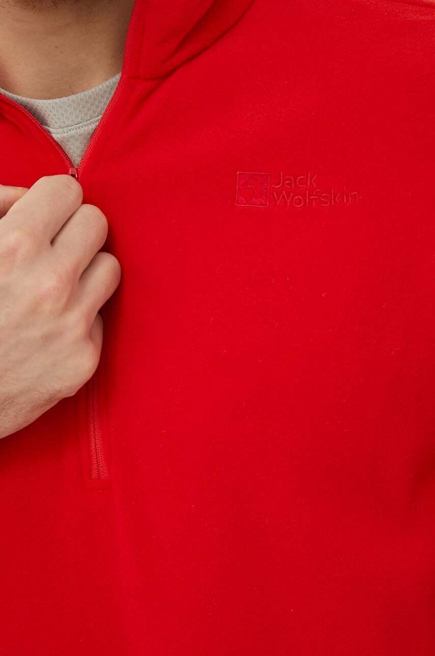 Αθλητική μπλούζα Jack Wolfskin Taunus χρώμα: κόκκινο φωτογραφία