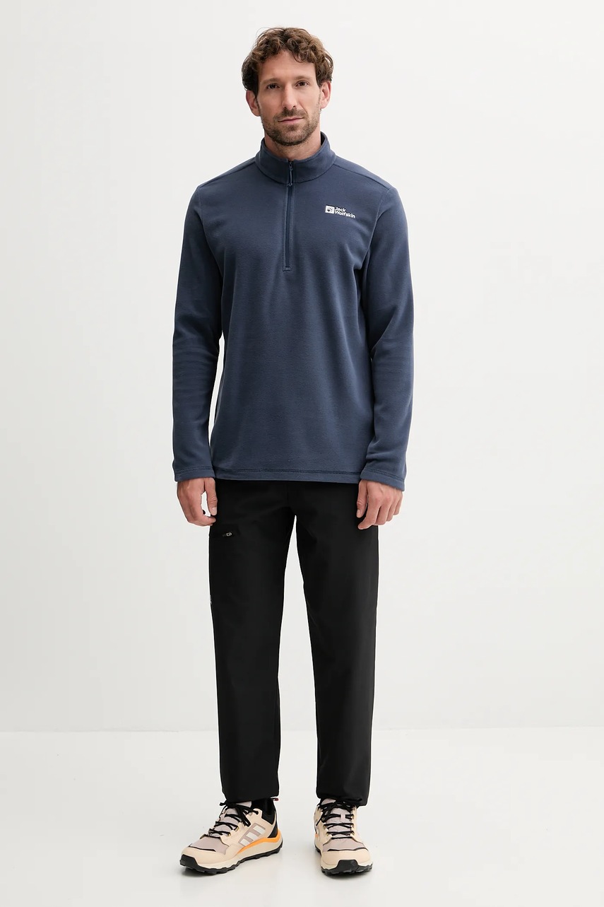 Спортивная кофта Jack Wolfskin Taunus цвет жёлтый однотонная 1709522