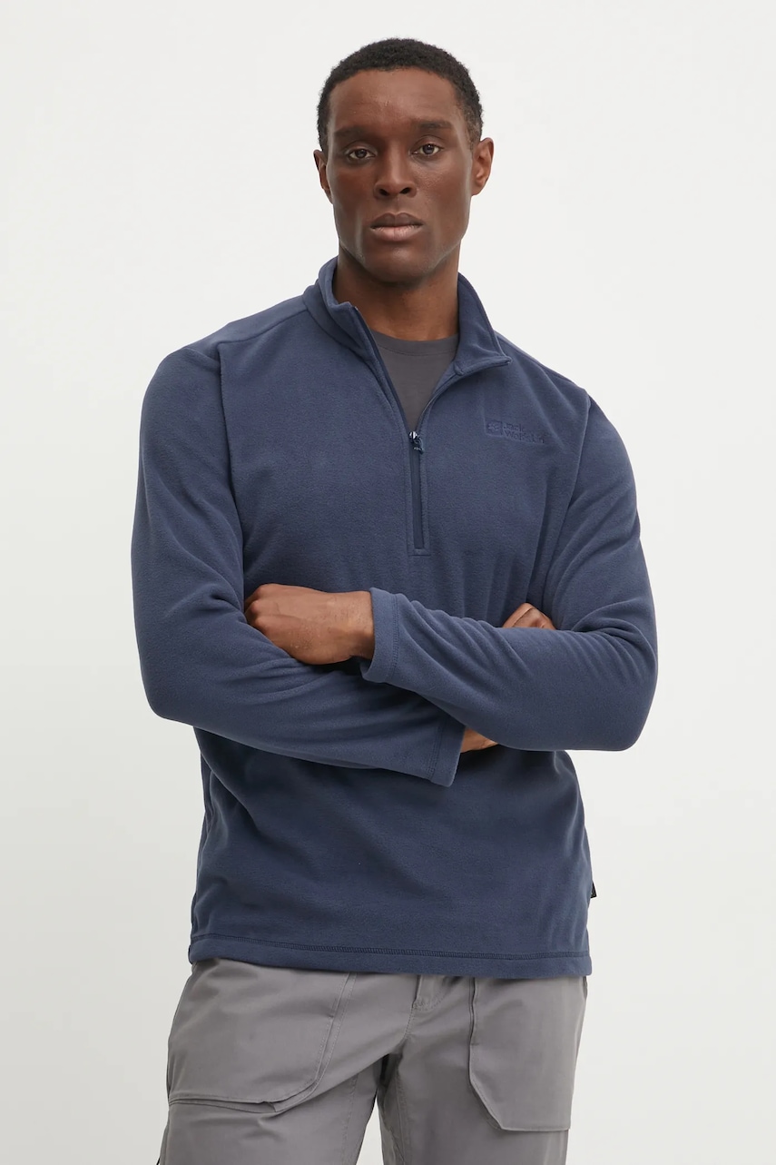 Jack Wolfskin hanorac Taunus culoarea galben, neted, 1709522