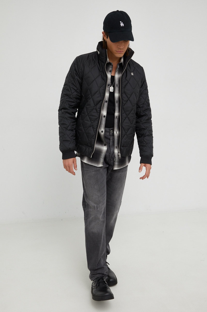 

Куртка G-Star Raw чоловіча колір чорний перехідна