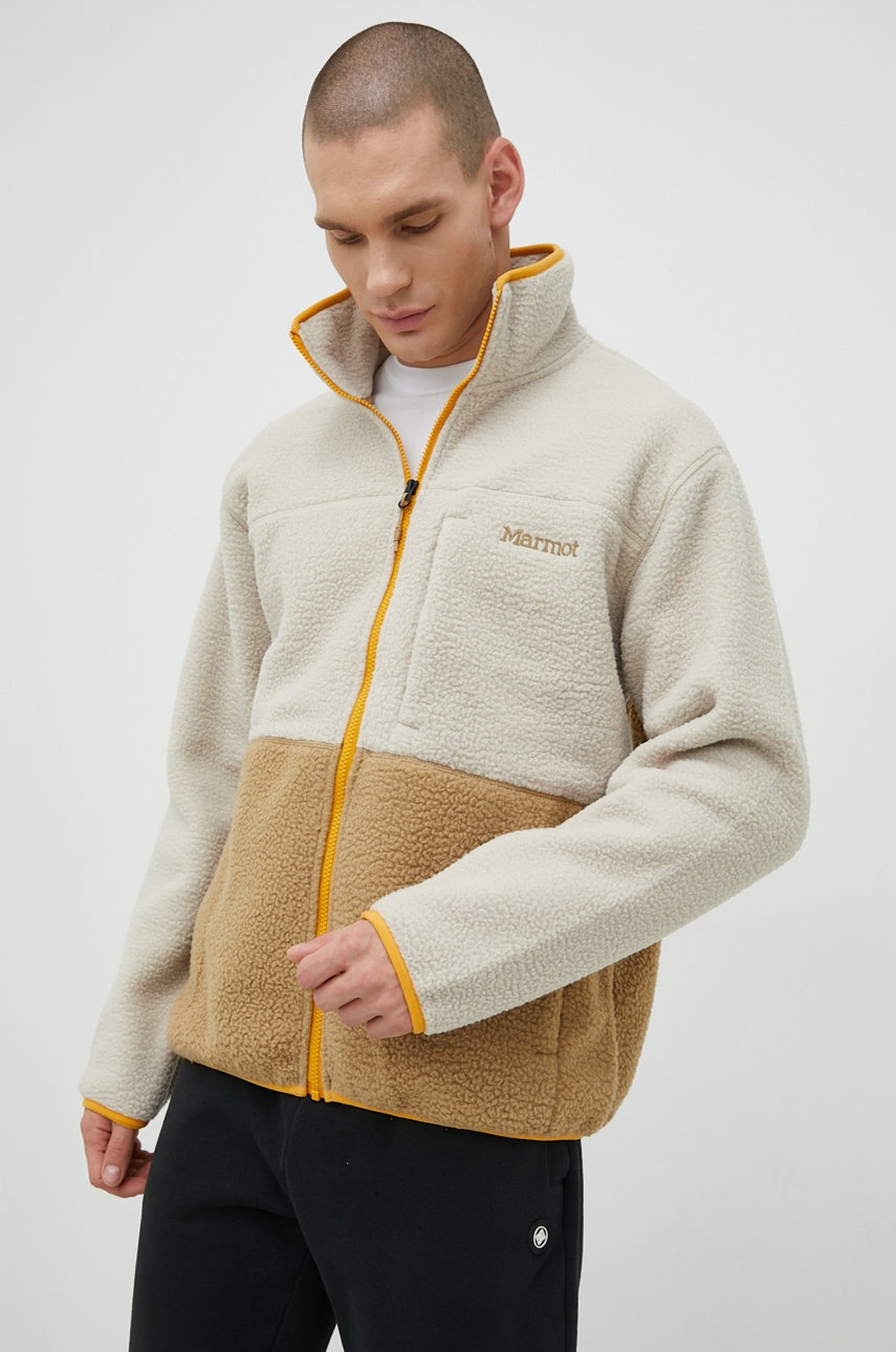 

Спортивная кофта Marmot Aros Fleece мужская цвет бежевый узор