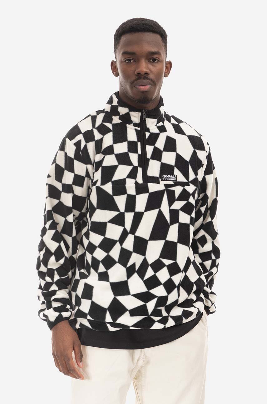 

Кофта Gramicci Mock Neck Fleece чоловіча колір чорний однотонна G2FU.J040-black