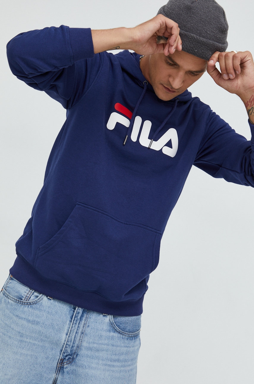 Fila Bluza Culoarea Albastru Marin, Cu Imprimeu