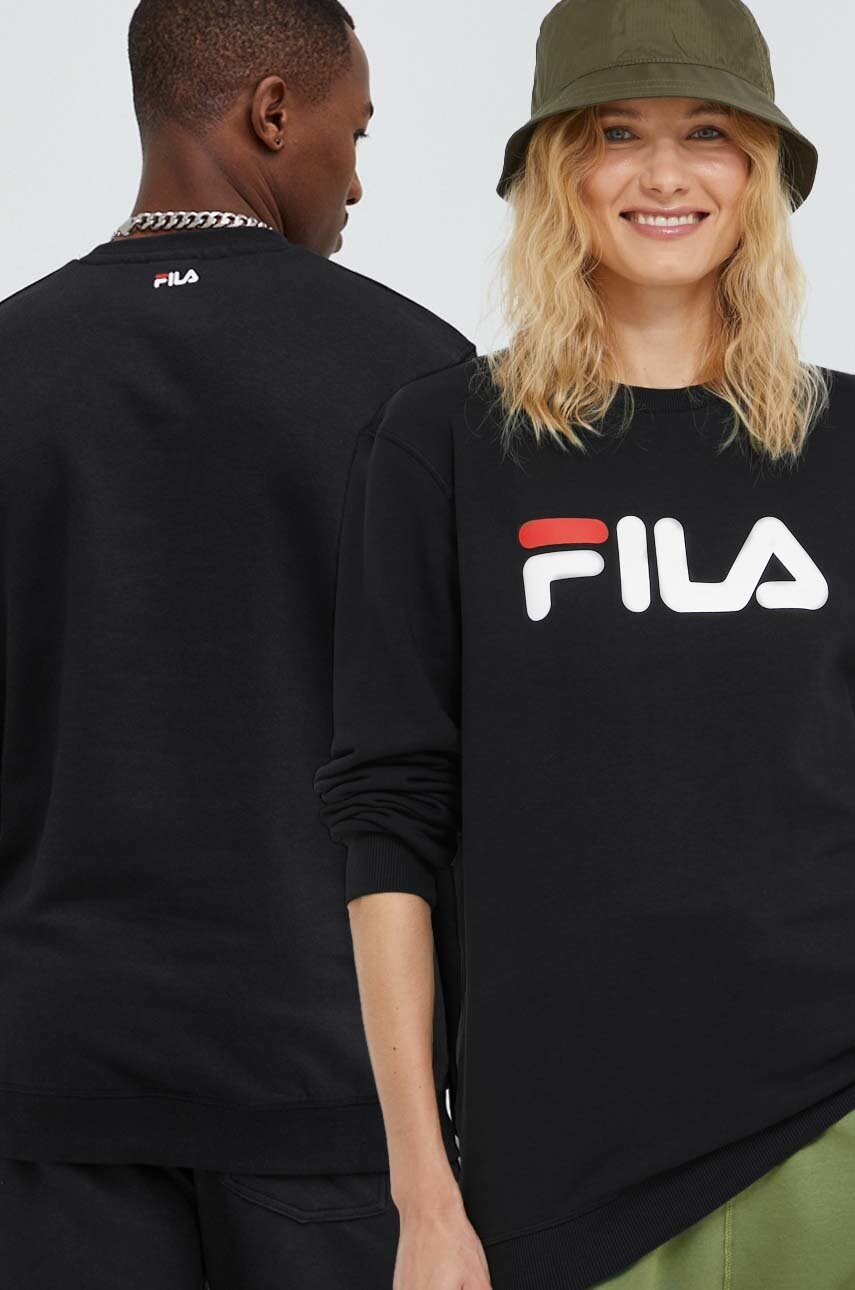 

Кофта Fila цвет чёрный с принтом