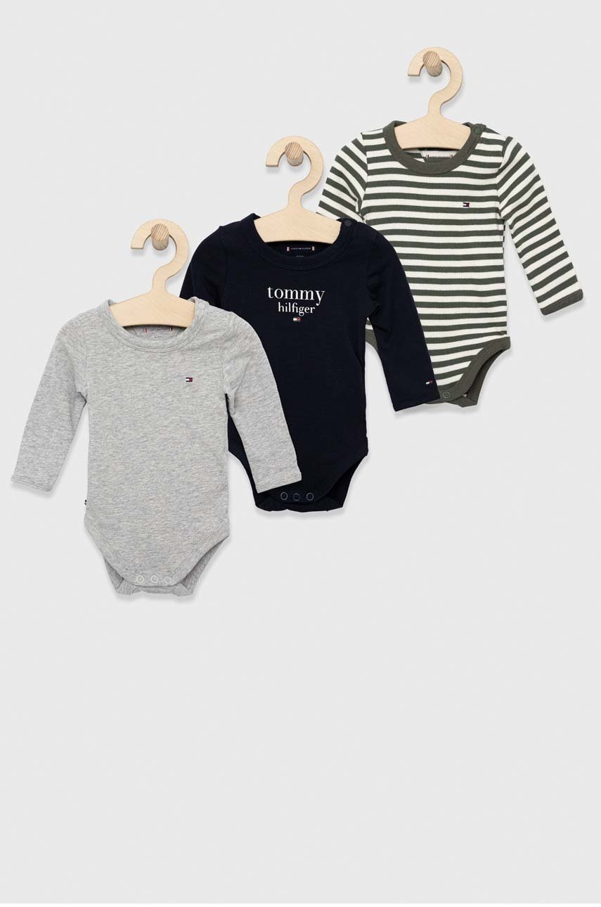 

Бебешко боди Tommy Hilfiger (3 броя), Зелен