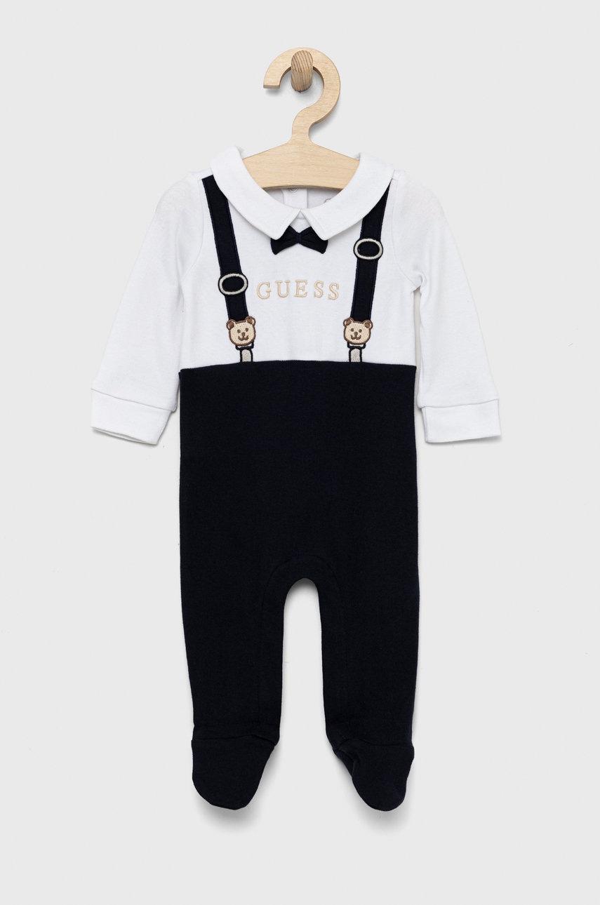 

Guess Бебешки памучни ританки, Бял