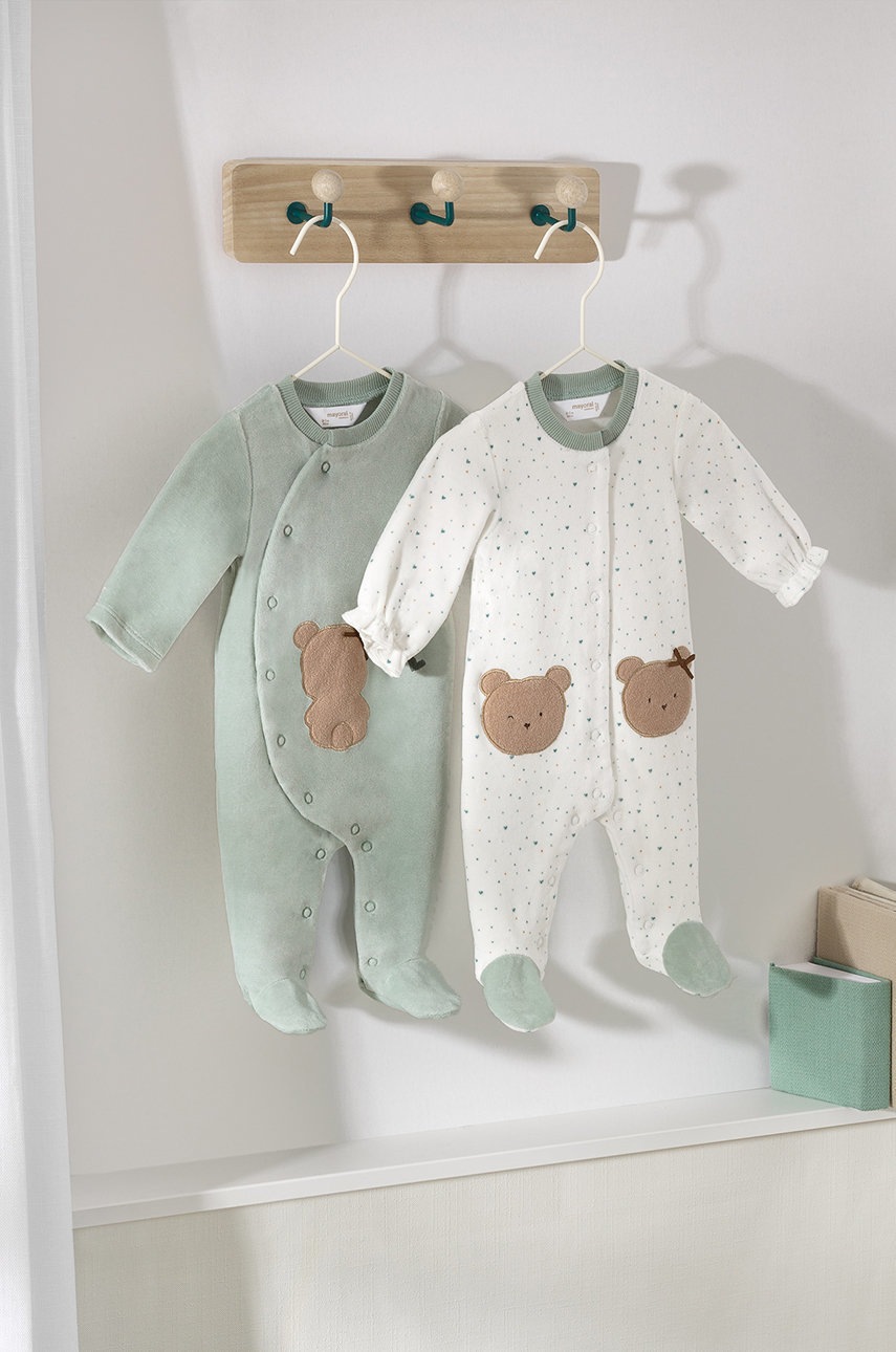 

Mayoral Newborn Бебешки ританки (2 чифта), Зелен