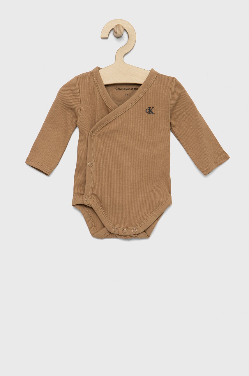 

Calvin Klein Jeans Бебешко боди, Кафяв