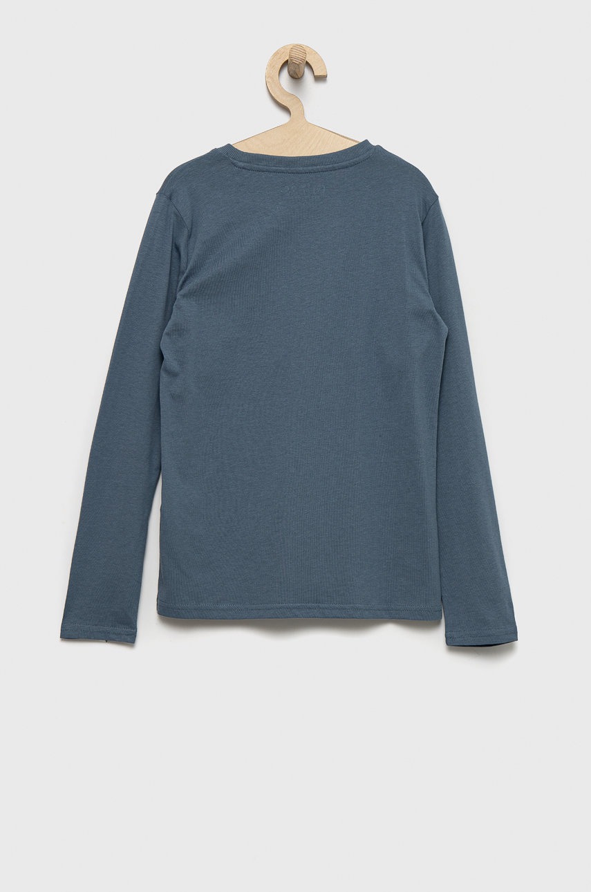 

Хлопковый детский лонгслив Guess с принтом