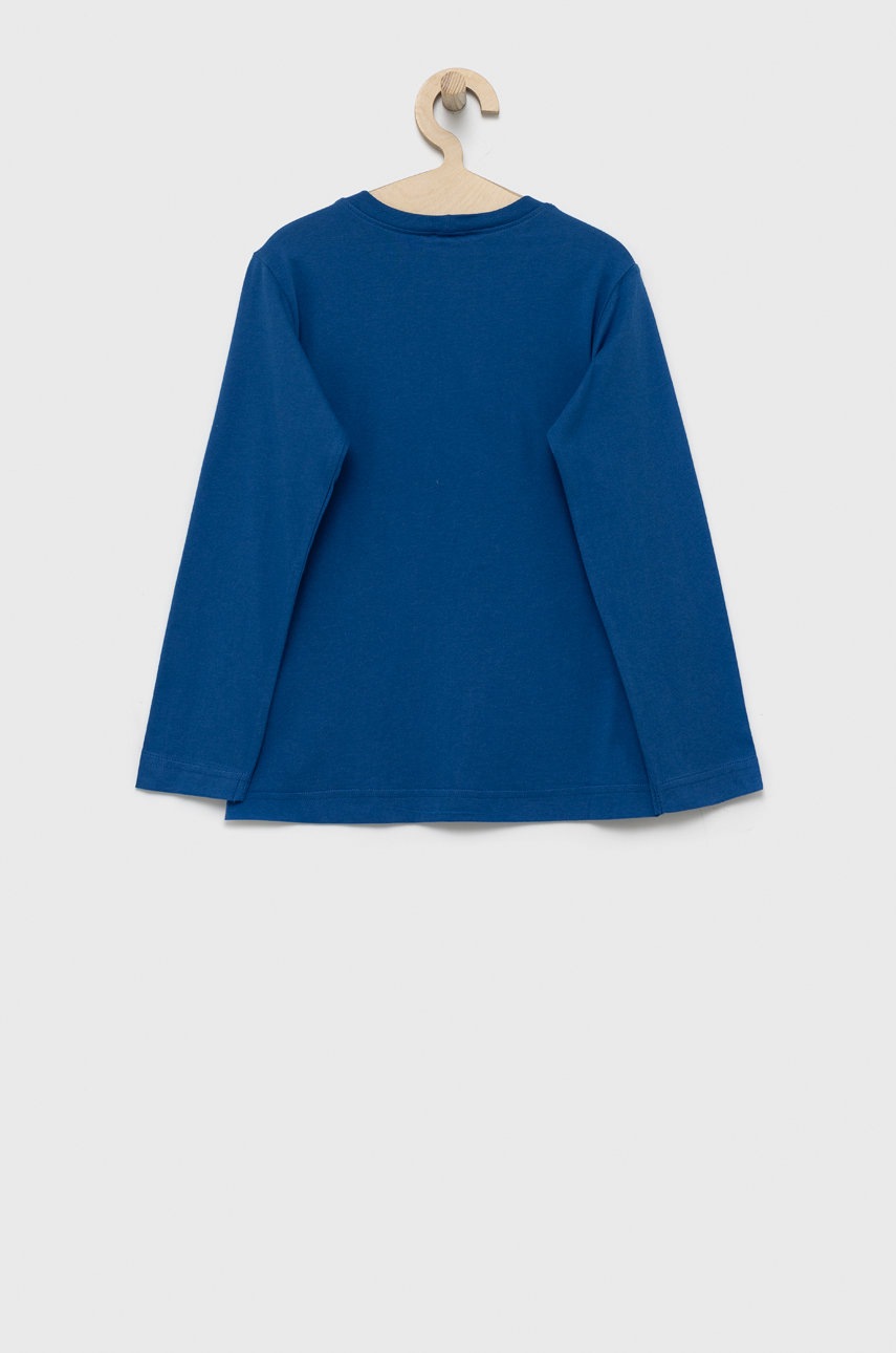 

Хлопковый детский лонгслив United Colors of Benetton с принтом