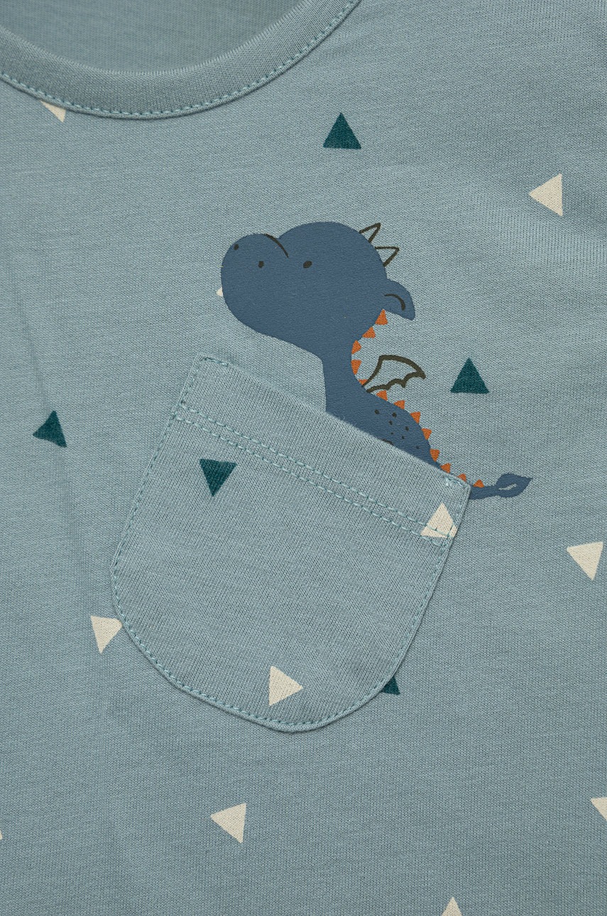 Хлопковый детский лонгслив United Colors of Benetton узорный Хлопковый детский лонгслив United Colors of Benetton узорный