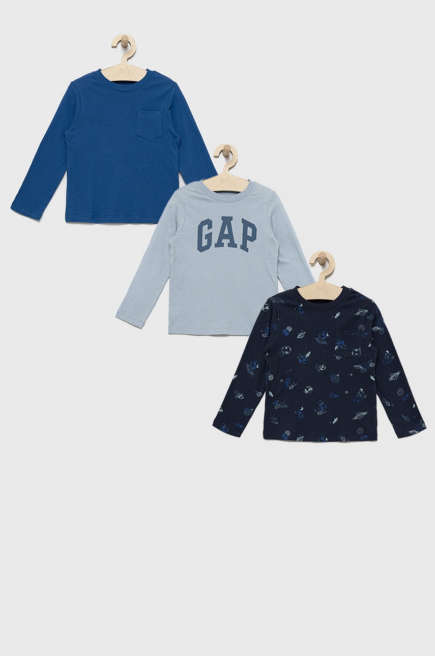 Gap longsleeve din bumbac pentru copii modelator