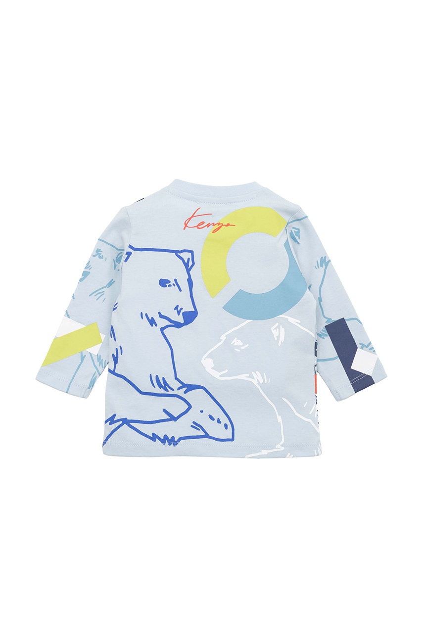 

Хлопковый детский лонгслив Kenzo Kids узорный