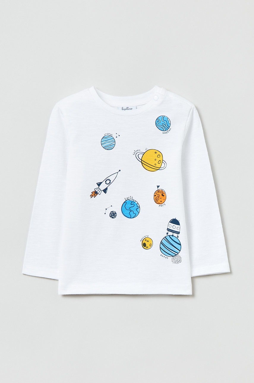 Хлопковый детский лонгслив OVS цвет жёлтый с принтом в Ивано-Франковске Хлопковый детский лонгслив OVS цвет жёлтый с принтом в Ивано-Франковске