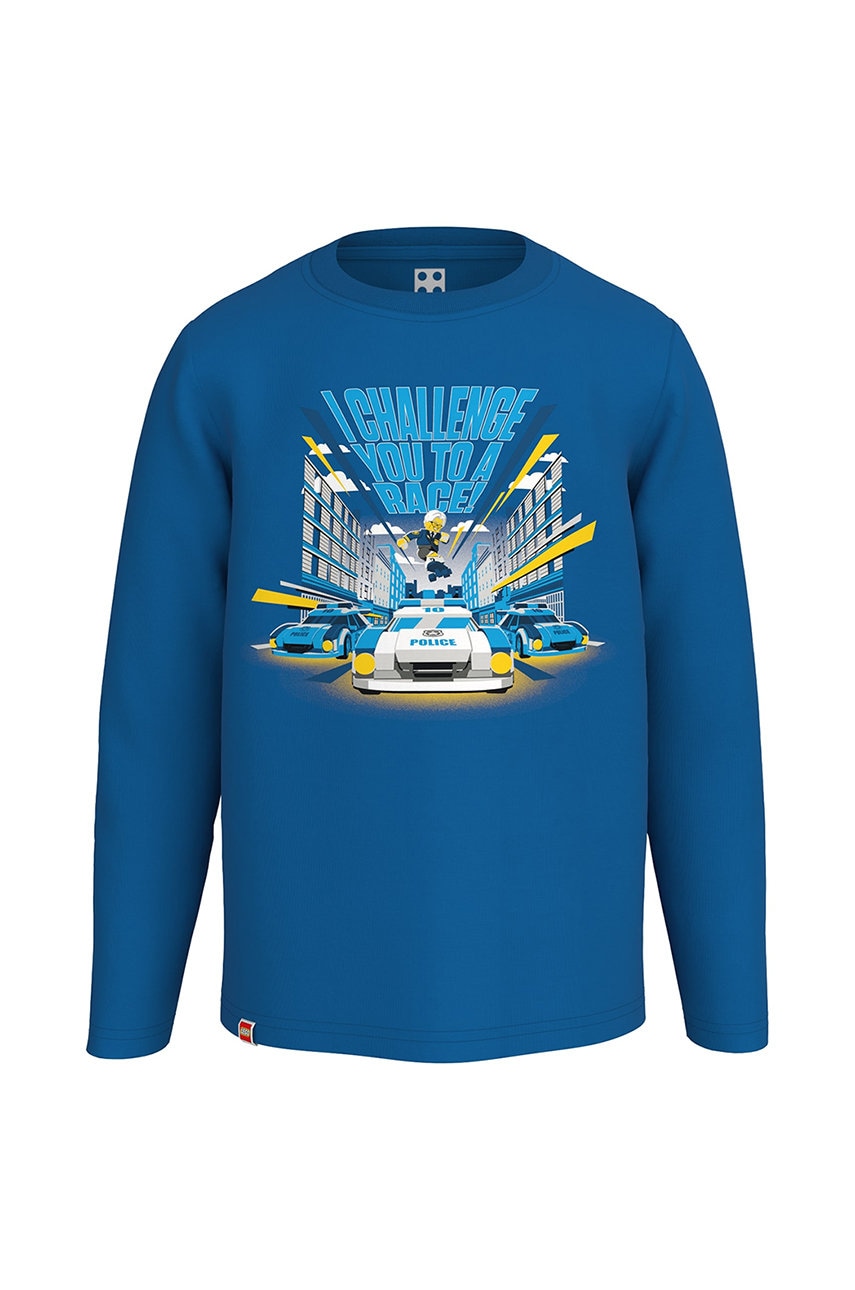 Хлопковый детский лонгслив Lego Wear с принтом Хлопковый детский лонгслив Lego Wear с принтом