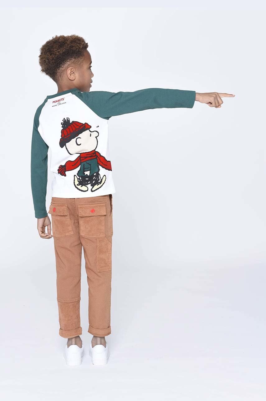 Marc Jacobs longsleeve din bumbac pentru copii cu imprimeu