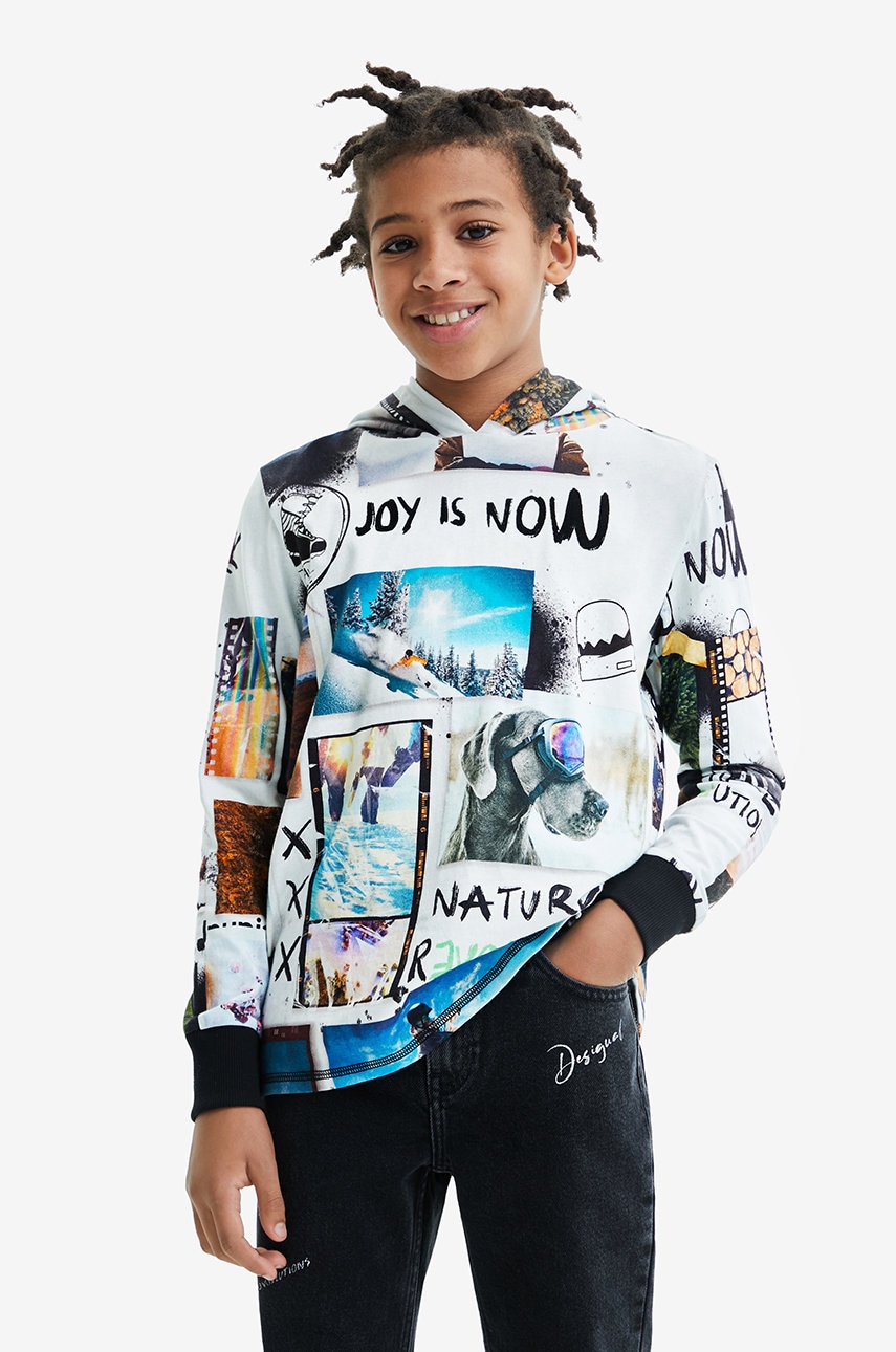 Desigual longsleeve din bumbac pentru copii modelator