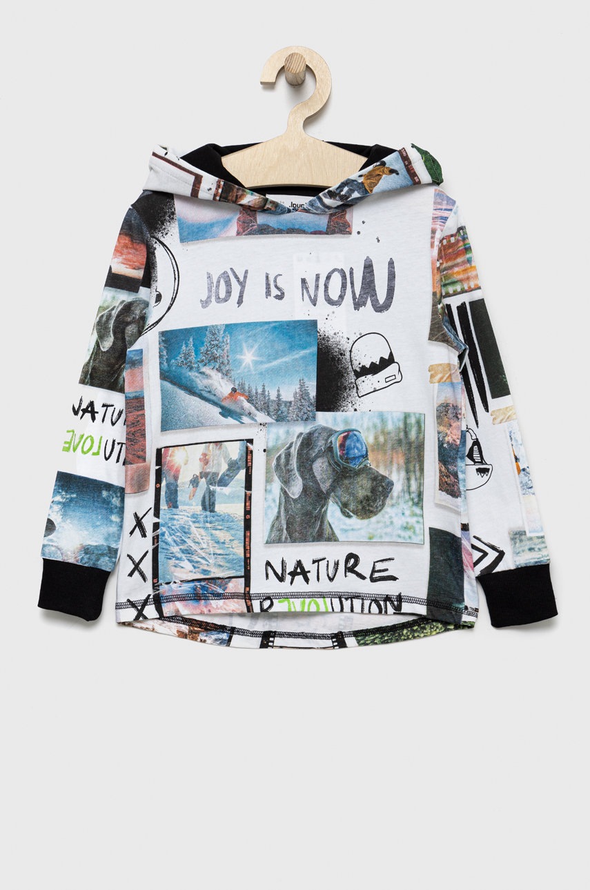 

Хлопковый детский лонгслив Desigual узорный