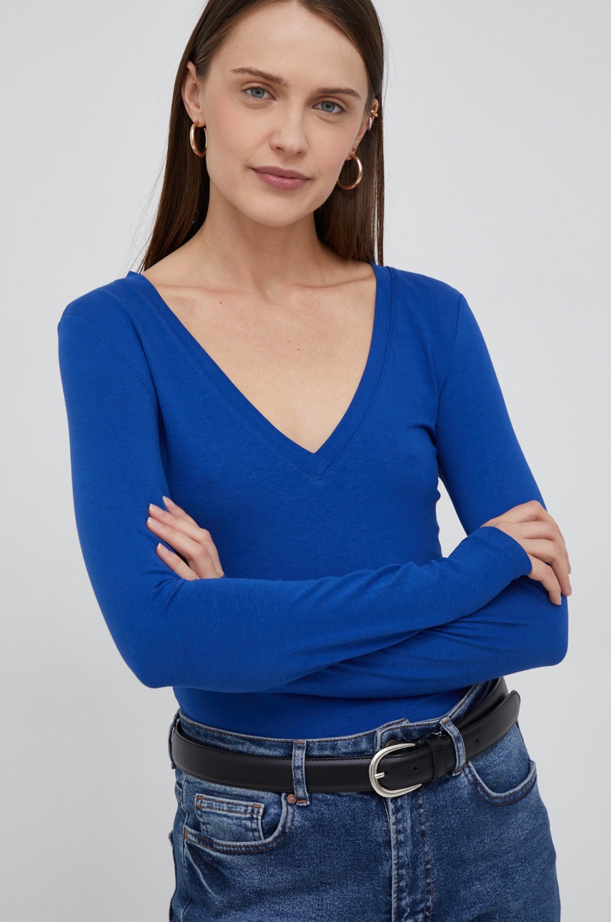 

Блуза с дълги ръкави Vero Moda, Син