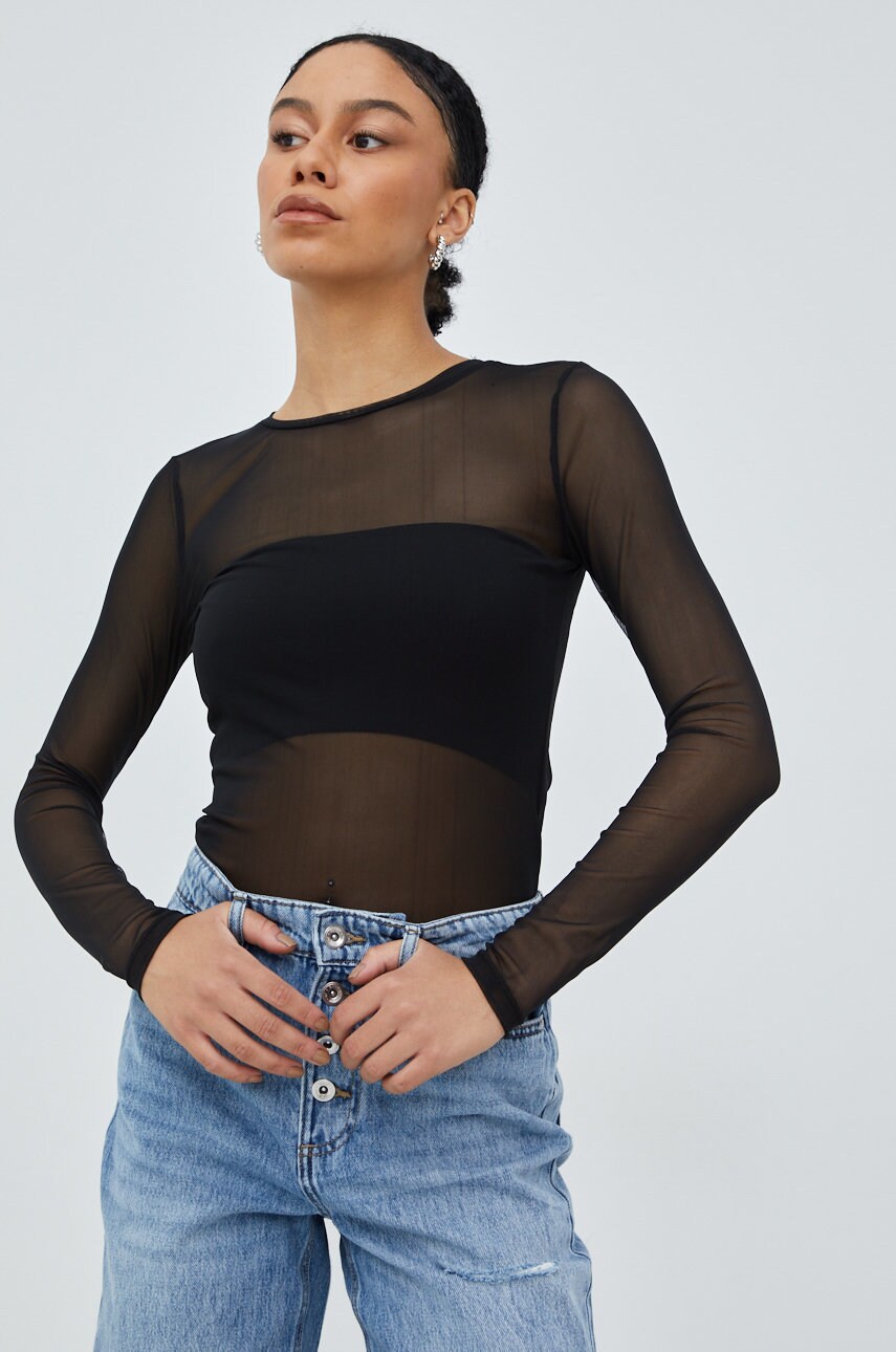 Noisy may longsleeve judith femei, culoarea negru