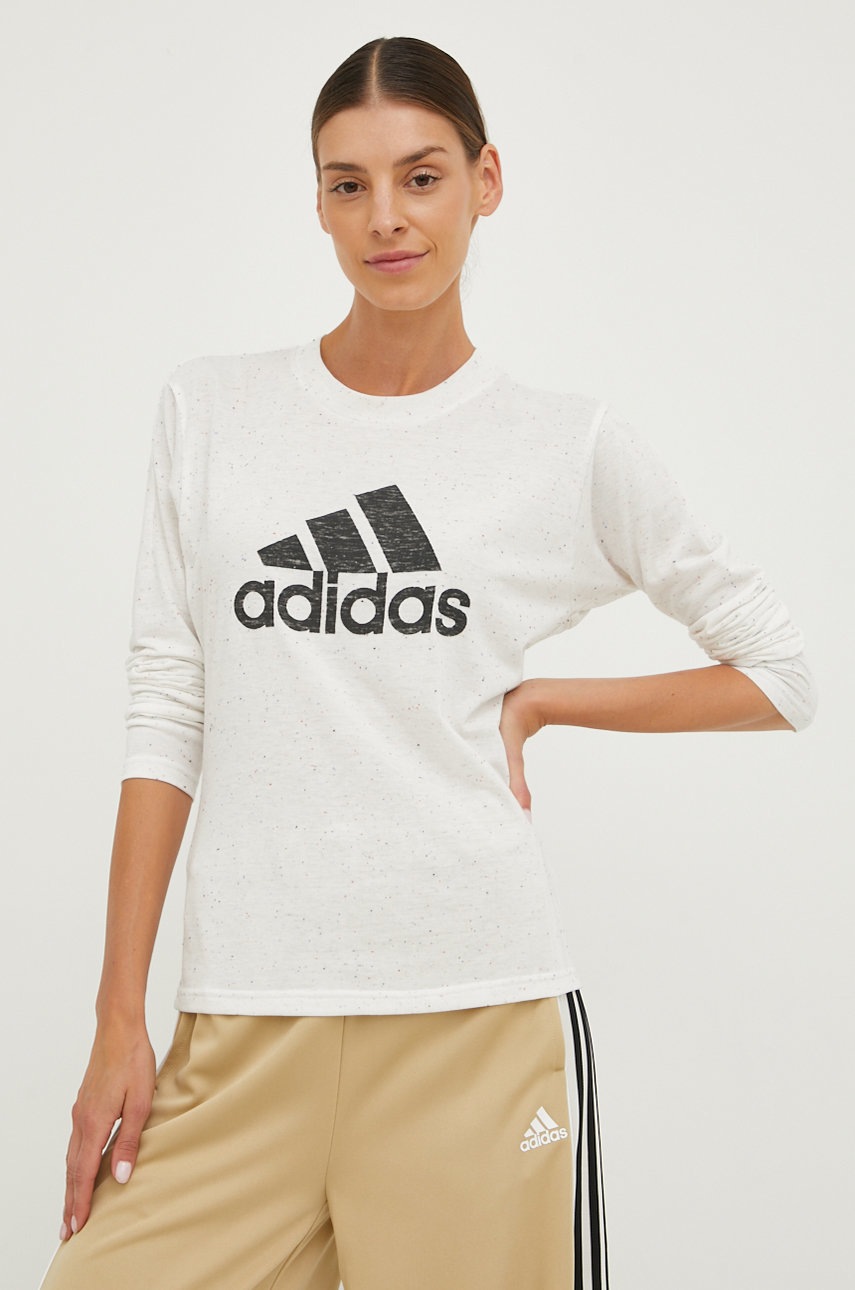 

Блуза с дълги ръкави adidas Performance в бяло, Бял