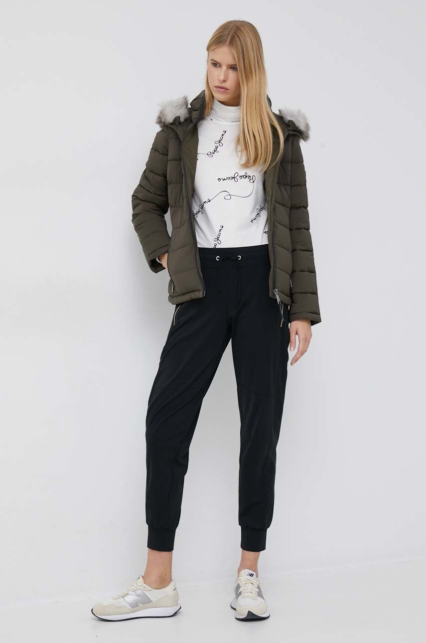 

Лонгслів Pepe Jeans Theresa жіночий колір білий гольф