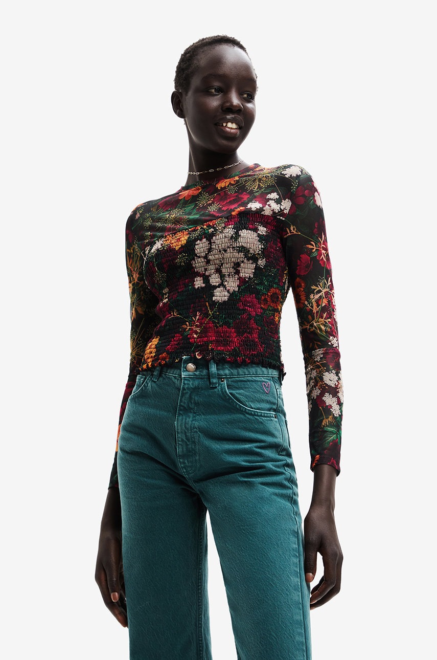 

Блуза с дълги ръкави Desigual, Многоцветен