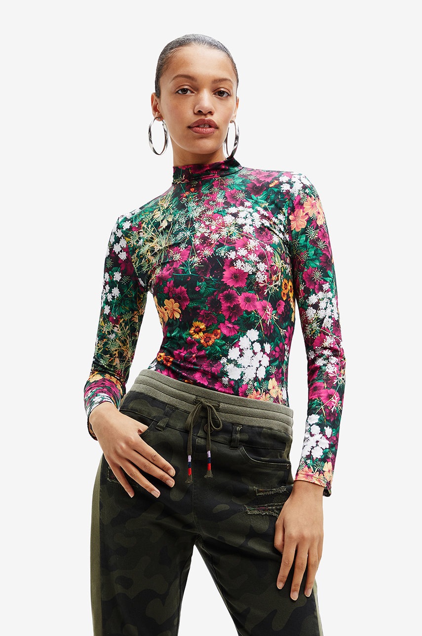 Desigual body femei, cu guler