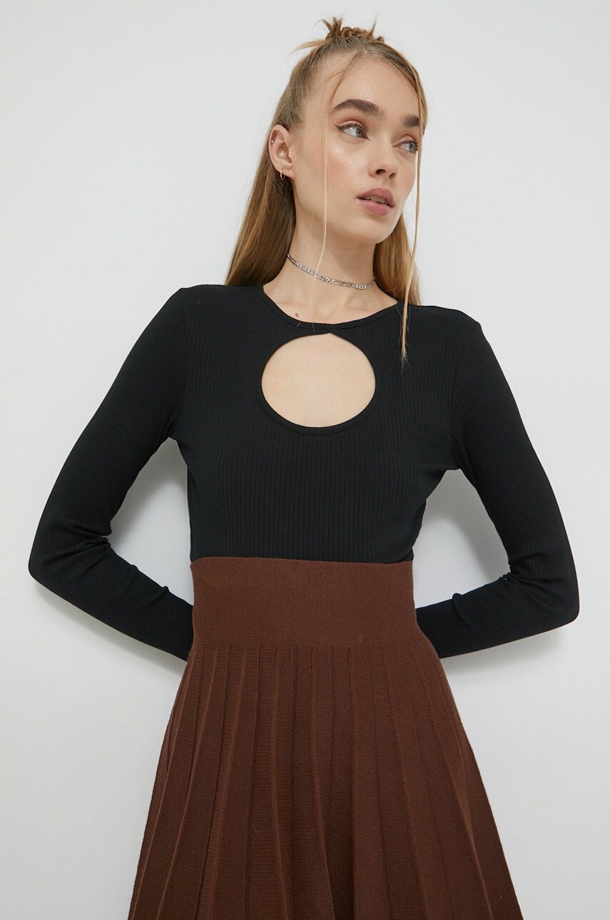 Noisy may longsleeve drakey femei, culoarea negru
