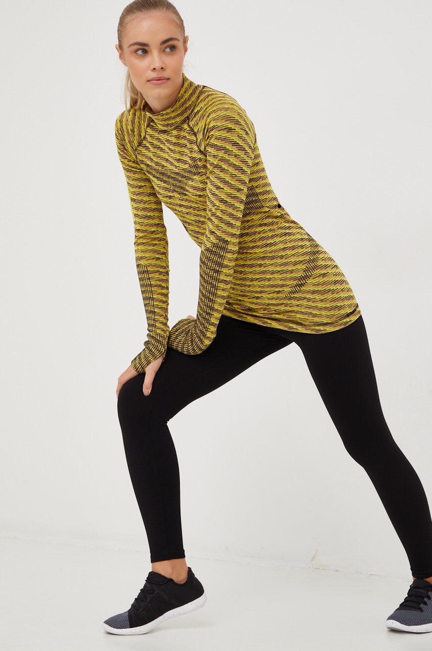 

Лонгслів для тренувань adidas by Stella McCartney Truepurpose колір жовтий півгольф