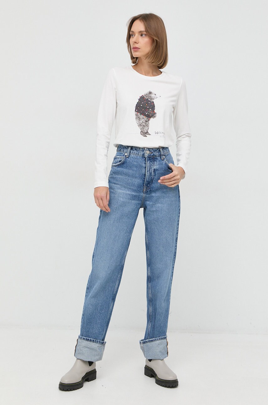 

Лонгслів Weekend Max Mara жіночий колір білий