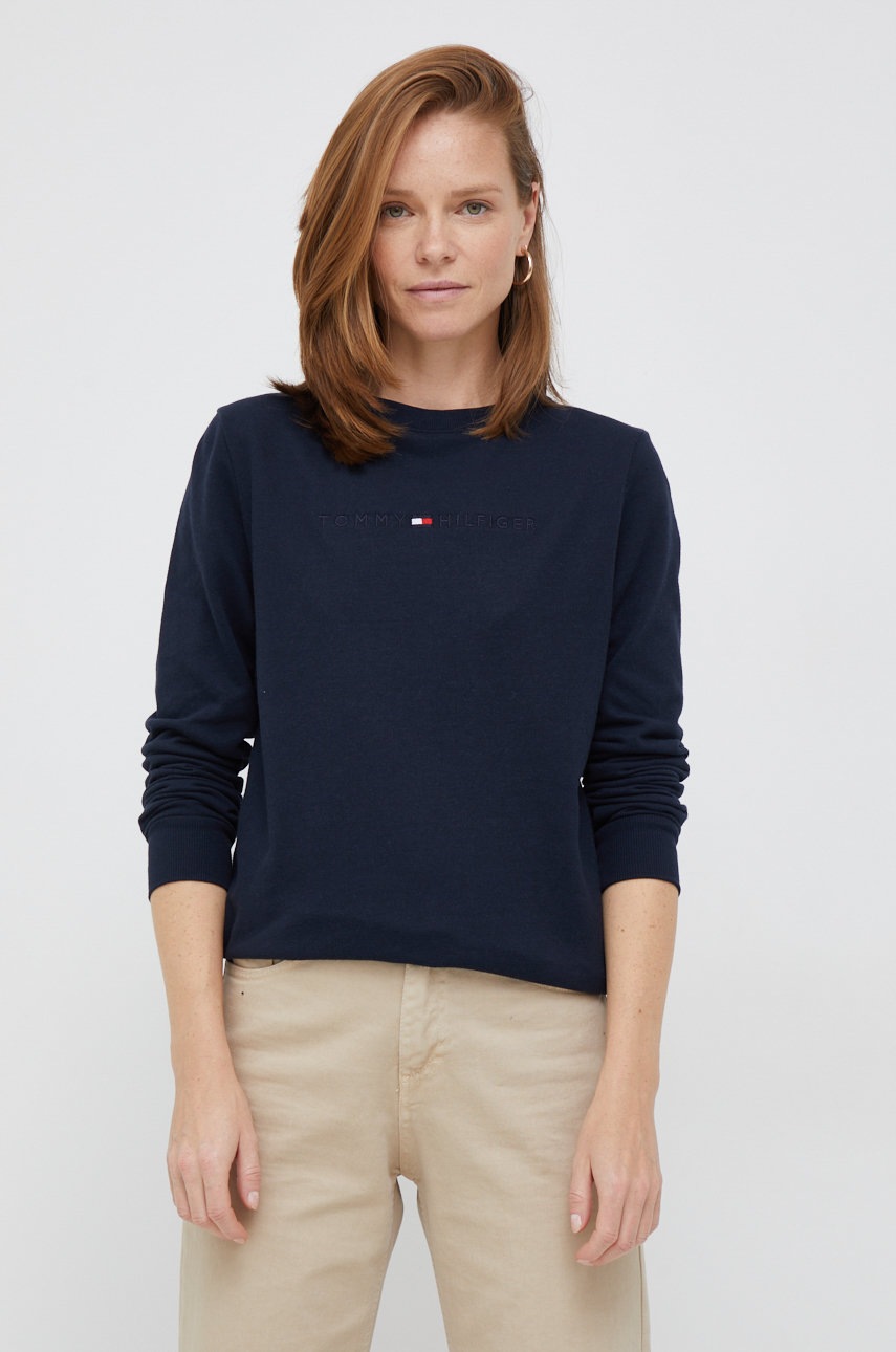 

Суичър Tommy Hilfiger в тъмносиньо, Тъмносин