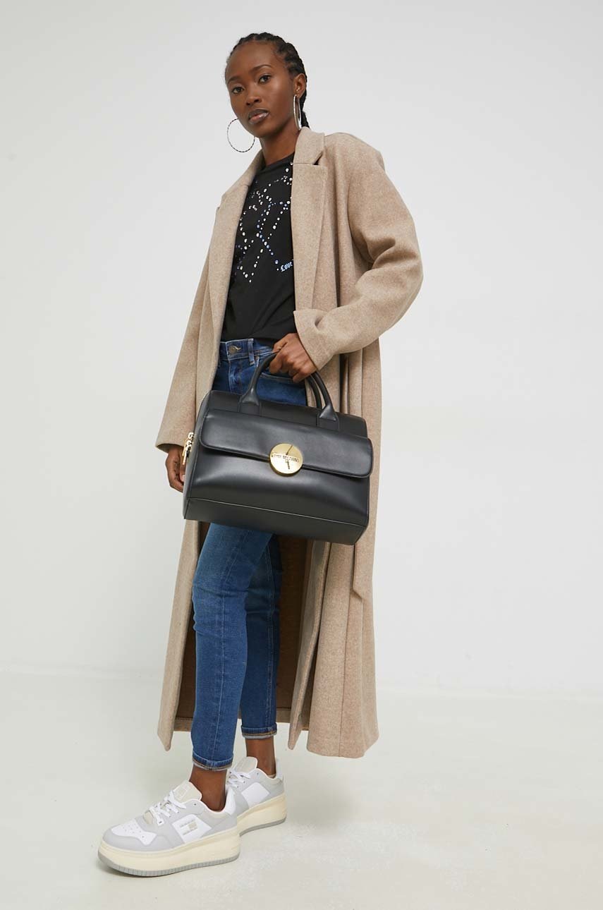 

Лонгслив Love Moschino женский цвет чёрный
