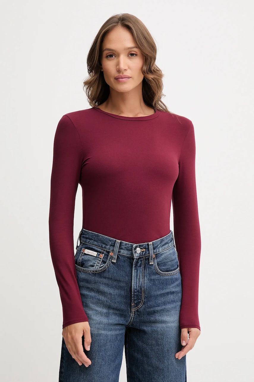 United Colors of Benetton longsleeve culoarea negru, 3ZQM3M858