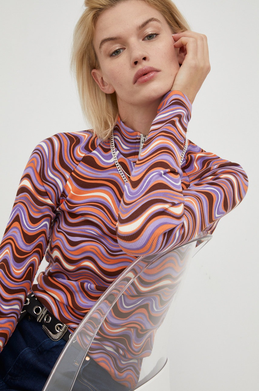 

Блуза с дълги ръкави Wrangler в лилаво, Виолетов