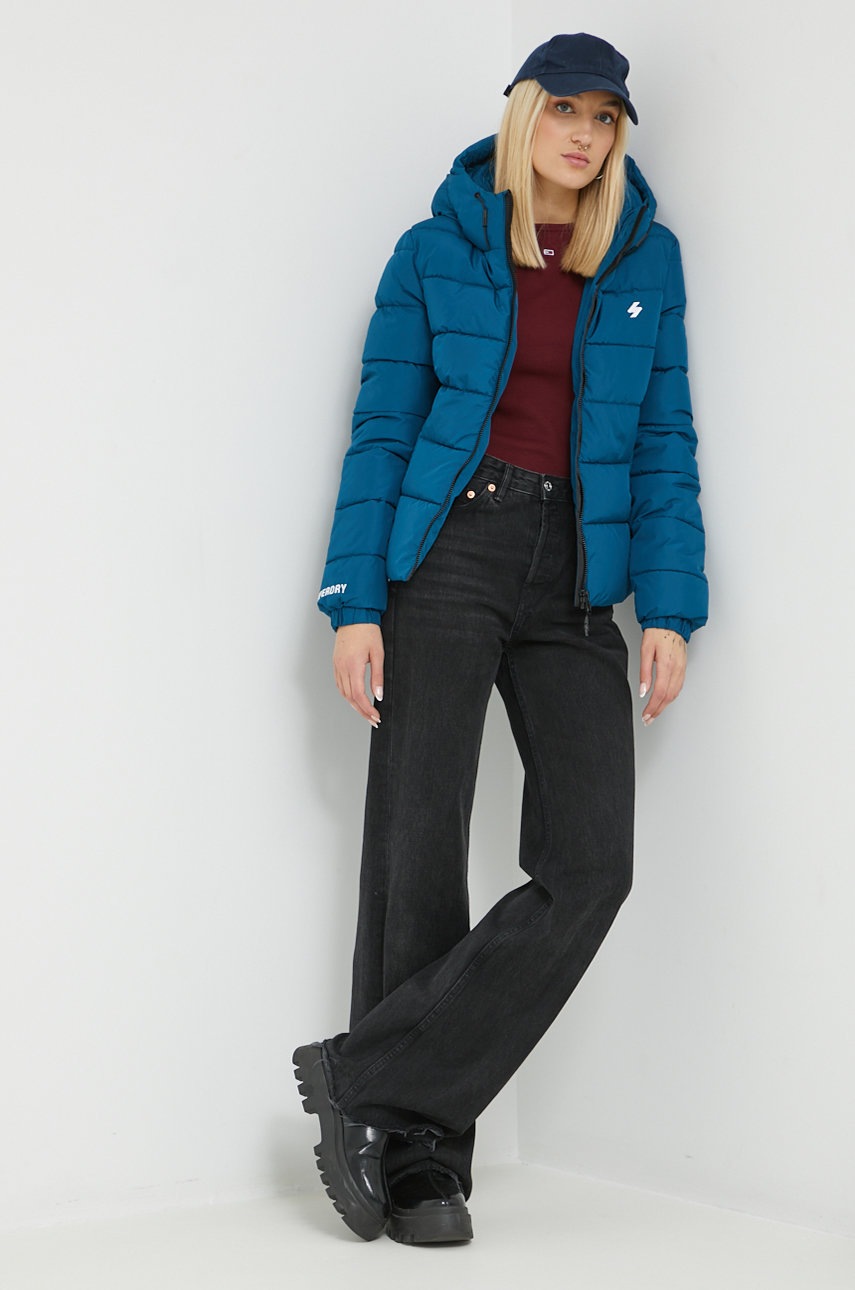 

Лонгслив Tommy Jeans женский цвет бордовый